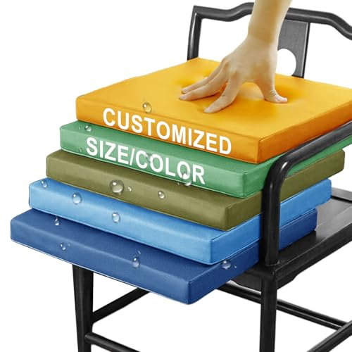 Bankauflage Nach Maß, Outdoor Wetterfest Sitzbank Polster, Rutschfeste Bankkissen Bankauflage, Abnehmbarem Outdoor Gartenbank Auflage Sitzpolster, Auflagen Für Innen Fensterbank Couch (8cm Dicke)