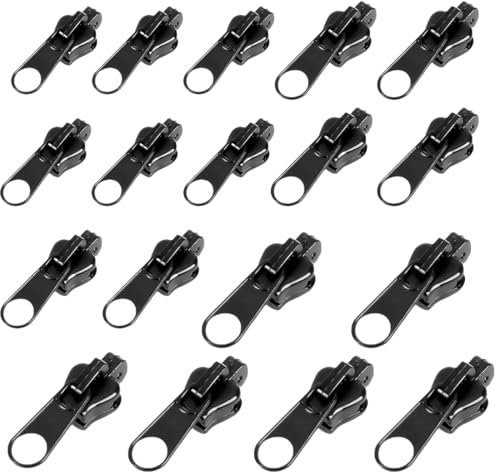 IKOPFLN 18er Pack Reißverschluss reparatur set in Drei Größen - zipper für reißverschluss - Universal Zipper für Koffer & Rucksäcke, Langlebige & Abnehmbare Reißverschlusszieher aus Legierung