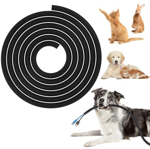 BUSOHA Kabelabdeckungen für Kabel: 4 m Kabelschutz von Haustieren, kein Kauen, 0,6 cm flexible Kabelführungshülse, Kabelabdeckungen für Haustiere für USB-, Strom-, Audio- und Videokabel