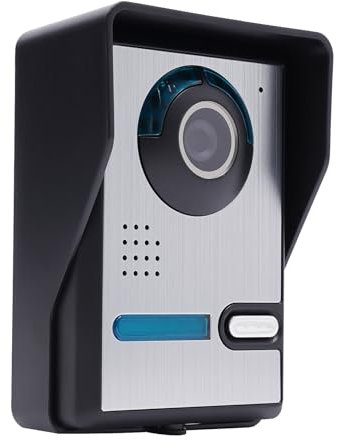 Videocitofono per porta, 4 fili, 7 pollici, videocitofono 2 per la casa di famiglia, campanello, citofono con fotocamera, installazione per hotel, case, appartamenti, uffici