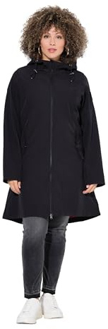 Ulla Popken Damen Hyprar Softshelljacke, Wasserabweisend, 2-wege-zipper Jacken