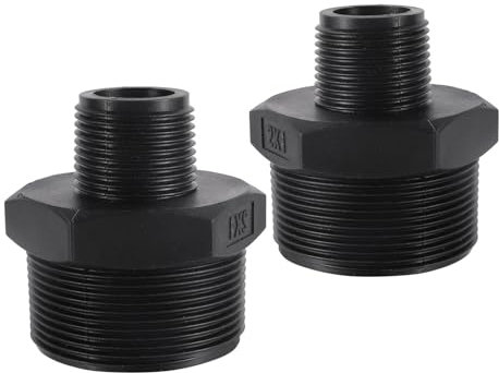 Adattatore for tubo da giardino con filettatura maschio da 1 pollice a filettatura maschio da 2 pollici, raccordo for tubo da 59 mm, adattatore for rubinetto, 1 pezzo(32mm)