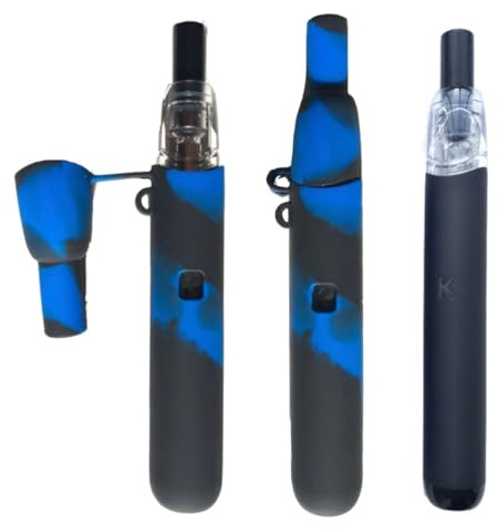 Sigaretta Elettronica Svapo Wenax M1 Cover Custodia in Silicone Anticaduta Antiurto Antigraffio Igienica Alta Qualita' design unico blu e nera