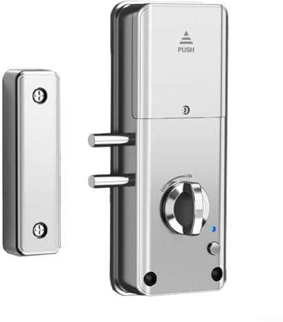 Invisible - Cerradura inteligente para puertas de madera con aplicación TTlock, tarjeta para sistema de desbloqueo, monitoreo remoto y funciones de seguridad avanzadas (plateado)