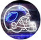 American Football Sport Man Cave Dual Color LED Barlicht Neonlicht Lichtwerbung Neon Sign Weiß & Blau 400 x 300mm st6s43-i2902-wb