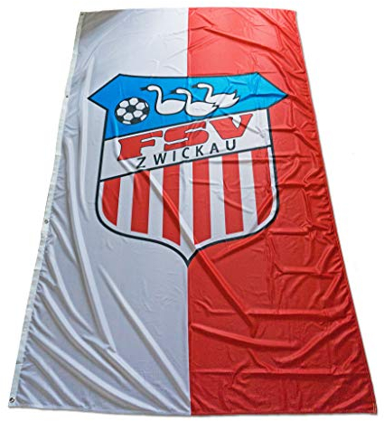 FSV Zwickau Fußball Hissfahne Fahne Flagge 150x250 cm Lizenzprodukt
