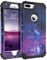 BENTOBEN for iPhone 8 Plus Case, iPhone 7 Plus Case Silicone, iPhone 8+ Plus Case Shockproof, Slim Hybrid 3 in 1 Heavy Duty Hard PC Bumper Protective Case for iPhone 7+ Plus / 8 Plus - Nebula Purple