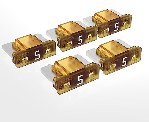 AUPROTEC Mini LP Kfz Sicherungen Flachstecksicherungen 2A - 30A Auswahl: 5A Ampere hellbraun, 5 Stück