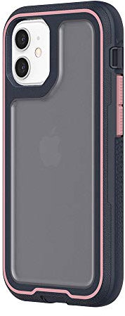 Griffin Survivor Extreme GIP-058-RQN Protective Case for iPhone 12 Mini - Navy/Rose Quartz (Screen Protection Not Included)