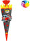 alles-meine.de GmbH Bastelset - Schultüte Farbe & Größe wählbar 70/85 / 100 cm - Feuerwehr - Farbe frei wählbar - Bastelschultüte - Zuckertüte zum selber Basteln Bemalen Be..