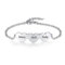 Lam Hub Fong Armband Frauen mit 2~5 Herzanhänger Personalisierte Damen Fußkettchen mit Namen Graviertes Armband Verstellbares Geschenk für BFF Mädchen Dame Frau Mama (3 Herzanhänger)