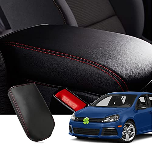 Ruiya Compatible avec VW Golf 7 MK7 MK7.5 2013-2019 Housse d'accoudoir central, Couvercle de boîte d'accoudoir Golf 7 Accessoire Étui de Protection Console centrale Protection d'accoudoir