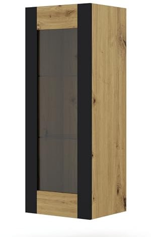 BIM Furniture Wandschrank MONDI 125 cm Hängeschrank Regale Schrank Artisan Eiche