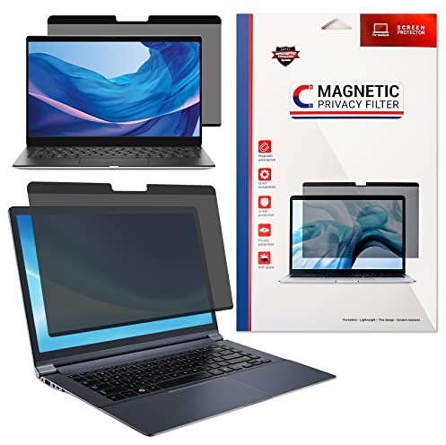 SOPPY Magnetic Privacy Screen Filter for for MacBook Pro 14 2021-2024, M1/M2/M3/M4 Pro/Max Chip, 14 inch MacBook Screen Privacy Filter with Anti-Blue Light/Anti UV/Anti-Glare