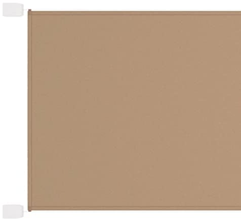 vidaXL Senkrechtmarkise Sichtschutz Windschutz Sonnenschutz Markise Vertikalmarkise Seitenmarkise Balkon Garten Terrasse Taupe 250x420cm Oxford-Gewebe