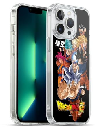 Head Case Designs Officially Licensed Dragon Ball Super Goku Universe Survival Characters Gel Case [Military Grade Protection] Compatible with Apple iPhone 13 Pro Max and Compatible with MagSafe