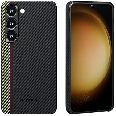 pitaka Magnetische Hülle für Samsung Galaxy S23 Plus Ultradünne Handyhülle aus 600D Aramidfaser Schutzhülle Kompatibel mit PITAKAs Magsafe Zubehör mit Angenehme Haptik [MagEZ Case 3] Ouvertüre