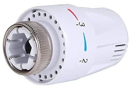 ANCLLO 2 uds válvula termostática de radiador TRV válvulas de radiador cabezal de repuesto M30x1.5 cabeza de válvula de termostato de radiador para hogar Oficina dormitorio