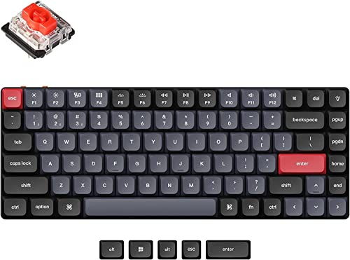 Keychron K3 Pro Personalisierte mechanische Tastatur Ultradünn QMK/VIA Wireless Hot Swap Lösung 75% RGB Hintergrundbeleuchtung Layout PBT Gateron G Pro Red Tasten für Mac Windows Linux