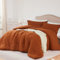 Quataly Bettwäsche-Set für King-Size-Bett, Terrakotta, 3-teilig, weich, leicht, atmungsaktiv, für alle Jahreszeiten, King-Size-Bett (261 x 228 cm Bettdecke und 2 Kissenbezüge)