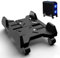 HOMURY CPU Ständer mobiler PC-Gehäuseständer PC Ständer für PC-Tower Computer Desktop Ständer Desktop-Computerständer mit 4 Rollen und verstellbarem Sockel Computer Rollwagen (Schwarz)