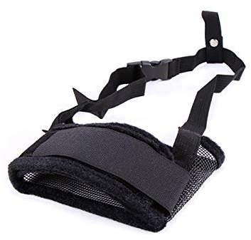 TRoki atmungsaktiver und langlebiger Maulkorb für Hunde mit Verstellbarer Schlaufe und weichem Polster – ideal für Training, Bellen, Beißen und Kauen