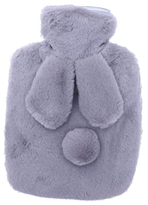 GLEAVI 1 Pc Chaleur Chauffe-mains Micro-ondes Bouteille D'eau Chaude Portable Mini Bouillotte Chauffe-mains Portables Sac à Eau Chaude En Peluche Oreilles De Lapin Four Micro- Enfant
