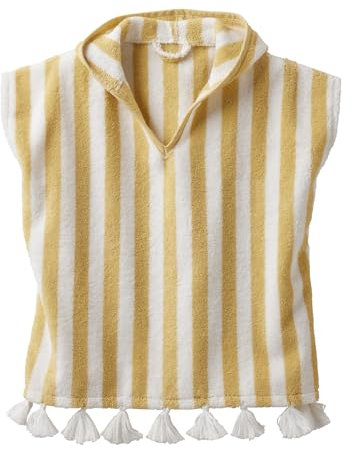 VERTBAUDET Poncho de bain bébé rayé jaune 12/18M(74/81)