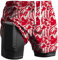 Viisendy Pro Herren 2-in-1 Laufshorts Workout Bodybuilding Trainingsshorts 3 Zoll Outdoor Marathon Joggingshorts Rot 2XL