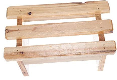 SEWOART Tabouret en Bois Repose-Pieds De Bain 11 Cm Robuste Antidérapant Polyvalent Capacité De Charge Élevée Usage Sauna Maison pour Adultes Et Personnes Âgées