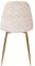 HOME DECO FACTORY, HD7604, Lot de 4 Chaises avec Pieds Doré, Mobilier, Assise, Chaise Fauteuil de Table, 50x86x44 cm, Hauteur Assise 47 cm, Taupe Dore