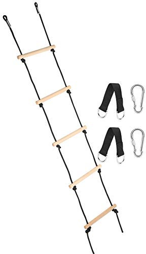 Hölzernes Schaukelseil, Tragend 100 Kg, Kletterleiter, Baumleiter, Spielzeug, Hängeleiter, Baumkletterseil für, Spielplatz Im Freien