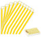 100 Stück Gelb Naschitüten Candy Bar Papiertüten Klein Kraft Butterbrottüten Bunt 13x18cm Mini Geschenktüten Papiertüten Bunte Tüten Candybar brotpapiertüten für Halloween,Weihnachten,Hochzeiten