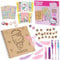Hello Kitty Sanrio Scrapbook Zubehör Set Notizbuch Anime Sticker Stempel Gel Pens Glitzer für Schule Malen Basteln Journaling Scrapbooking