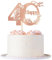 Blumomon 1Pcs 40th Happy Birthday Cake Topper Happy 40 Cake Topper Cheers to 40 Cake Decoration 40th Birthday Party Decoration 40th Anniversary Cake Decoration（Rose Gold）