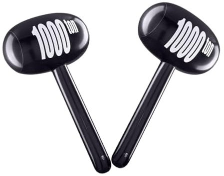 JOINPAYA 2pezzi Martello Gonfiabile Cartoon Giocattoli per Feste di Compleanno Hammer Interattivo Plastica attività all Aperto e Giochi Piscina