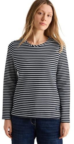 Cecil Damen Gestreiftes Strukturshirt
