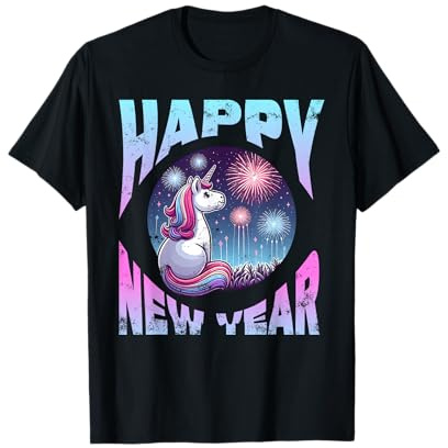 Licorne Happy New Year T-Shirt