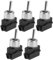VGOL 5 Stück 250V 2A Lampen-Kippschalter An/Aus mit Metall-Befestigungsmutter Geeignet für Kabel mit Einer Maximalen Größe von 0,75mm² Schwarz