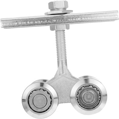 Angoily 1pc Sliding Door Roller Wheel Pulley for Industrial Doors Smooth Load Capacity Galvanized Easy Installation for Factory Tracks