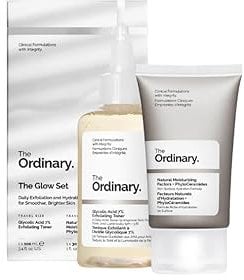 The Ordinary, The Glow Set, Natural Moisturizing Factors + PhytoCeramides 30 ml + The Ordinary Glycolic Acid 7% Exfoliating Toner Peeling-Reinigungstonikum 100 ml