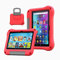 Tablet Case for 8 inch Tablets Not for Sony Nokia 8 inch Tablets(Only for 12th/14th Gen, 2022/2024 Release), DiHines Kids Case with Handle Stand, Red