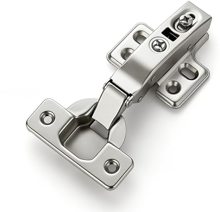 HOME EDIT 5 Pairs 10 Pack European Full Overlay Soft Close Cabinet Hinges Concealed Kitchen Cabinet Hinges Heavy-Duty Frameless Adjustable for Cupboard Hardware