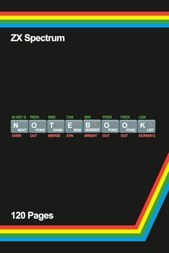Sinclair ZX Spectrum Notepad | Speccy Notebook ideal gift for retro gamers, nostalgia lovers | The computer that defined a generation: 120 Pages