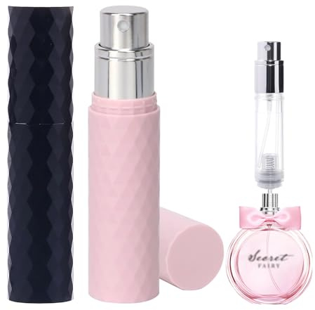 DOINEUFL Botella atomizadora de perfume recargable de viaje, mini botellas de spray de repuesto de perfume, dispensador portátil para después del afeitado, botella de atomizador de cápsula de perfume
