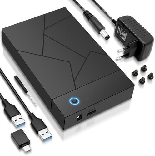 Station d'accueil USB 3.0 pour disque dur/SSD de 2,5 et 3,5 pouces, boîtier de disque dur externe 3,5 avec UASP, station d'accueil HDD, adaptateur USB SATA, boîtier HDD pour Windows, Mac, Linux