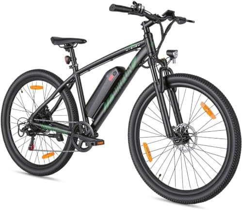ANCHEER BIKFUN E Bike, 27,5 Trekkingrad E-Bike Herren Damen mit Abnehmbarer 36V 10.4Ah Akku, 250W Motor, 100km Reichweite, Elektrofahrrad mit 7-Gang-Getriebe, Pedelec E-Mountainbike für Erwachsene