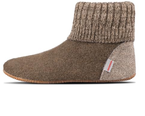 Giesswein Hüttenschuh Wildpoldsried Kids - Hohe Wollfilz Hausschuhe Unisex | Warme Pantoffeln mit rutschfester Gummisohle für Mädchen & Jungen – kuschelige Hüttenschuhe für kalte Tage zuhause