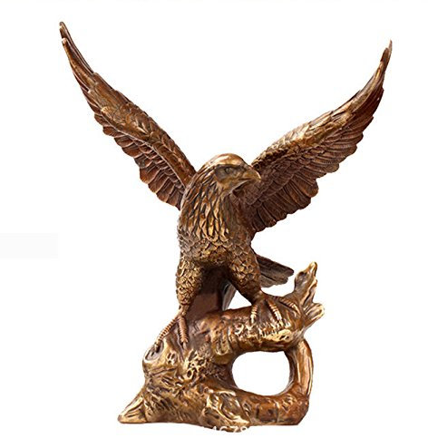Bronze Finish Eagle in flight Statue Figur