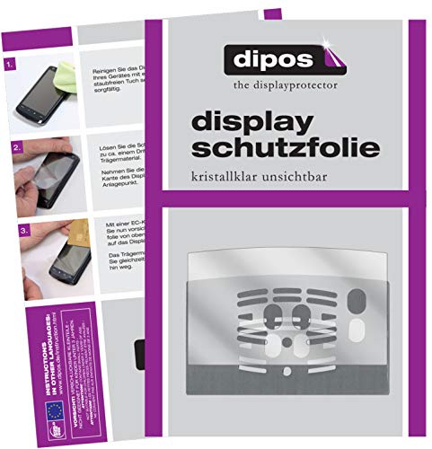 dipos 2X klare Schutzfolie kompatibel mit DeLonghi ECAM 23.450.B EX3 Cappuccino Tropfblech I Kaffeevollautomaten I Abtropfblech I Abtropfgitter kompatibel mit Kaffee-Maschine